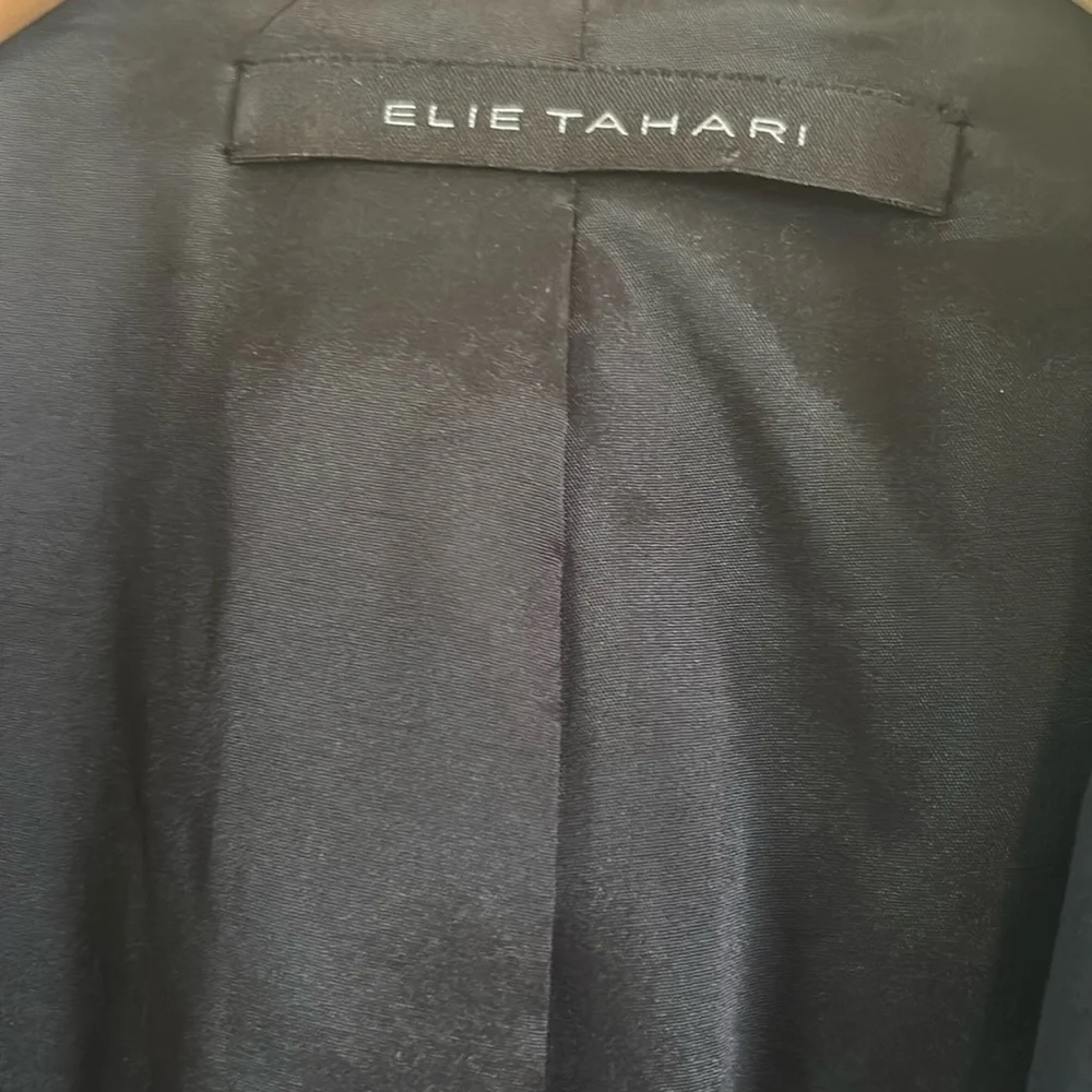 Elie Tahari Black Blazer Tailored Suit Jacket